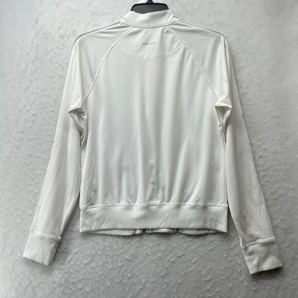 Cutter & Buck Annika Sweatshirt Women's M White Full Zip Mock Neck DryTec 50UPF+ - Picture 2 of 12